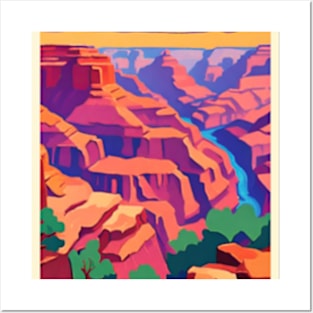 fauvism art of grand canyon usa 2 Posters and Art